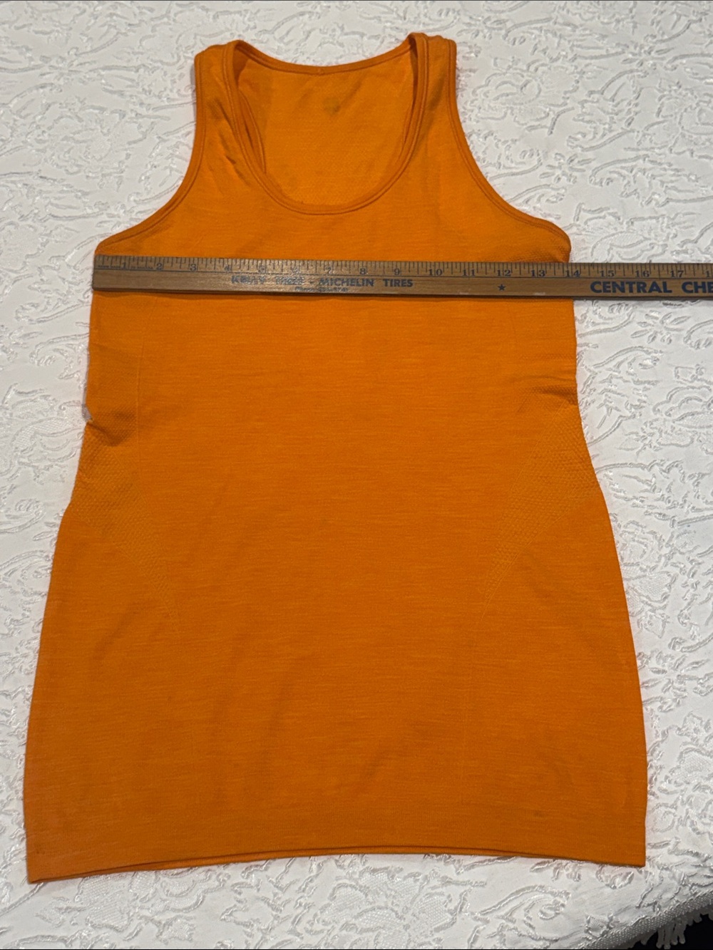 🧡Sweaty Betty Athlete Seamless Workout Tank Orange Size Small
